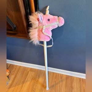Magical Pink Unicorn Ride-On Toy
